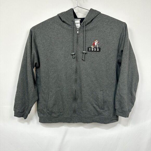 VINTAGE Disneyland 1955 Grumpy Hoodie Full Zip Sweatshirt Adult XXL NWOT - Picture 1 of 5